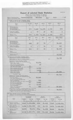 American Zone: Report of Selected Bank Statistics, June 1947