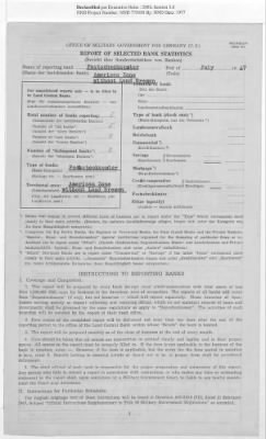 American Zone: Report of Selected Bank Statistics - Land Bremen, July 1947