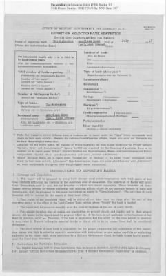 Thumbnail for American Zone: Report of Selected Bank Statistics - Land Bremen, July 1947