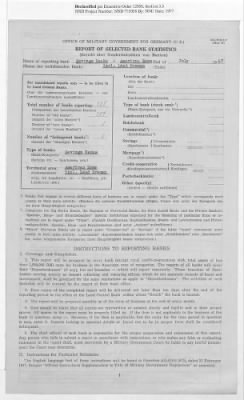 American Zone: Report of Selected Bank Statistics - Land Bremen, July 1947