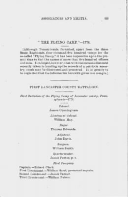 Volume XV > Miscellaneous Rolls of Associators, Militia and Flying Camp, 1776-1783.