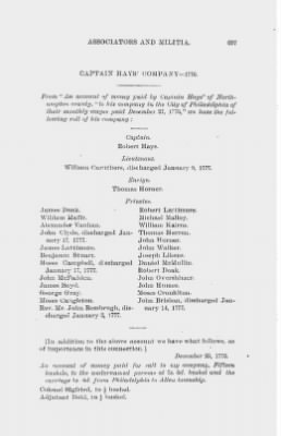 Volume XV > Miscellaneous Rolls of Associators, Militia and Flying Camp, 1776-1783.