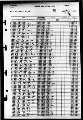 Indiana (BB 58) > 1946