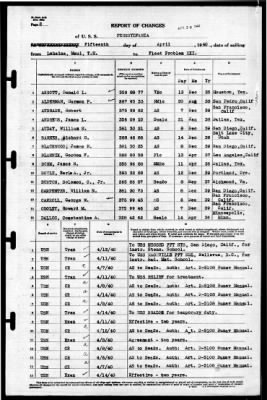 Thumbnail for Pennsylvania (BB-38) > 1940