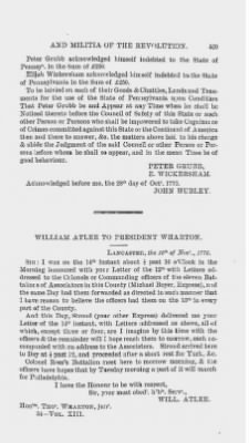 Thumbnail for Volume XIII > Muster Rolls and Papers Relating to the Associators and Militia of the County of Lancaster