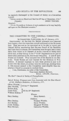 Thumbnail for Volume XIII > Muster Rolls and Papers Relating to the Associators and Militia of the County of Lancaster