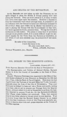 Thumbnail for Volume XIII > Muster Rolls and Papers Relating to the Associators and Militia of the County of Lancaster