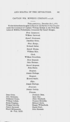 Thumbnail for Volume XIII > Muster Rolls and Papers Relating to the Associators and Militia of the City and County of Philadelphia.