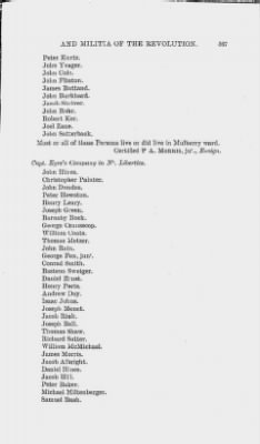 Thumbnail for Volume XIII > Muster Rolls and Papers Relating to the Associators and Militia of the City and County of Philadelphia.