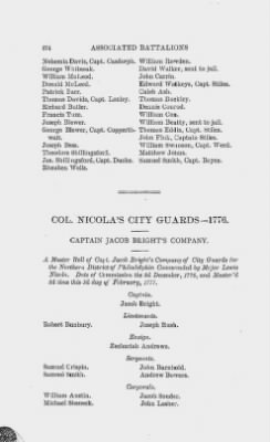 Thumbnail for Volume XIII > Muster Rolls and Papers Relating to the Associators and Militia of the City and County of Philadelphia.