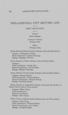 Thumbnail for Volume XIII > Muster Rolls and Papers Relating to the Associators and Militia of the City and County of Philadelphia.