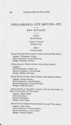 Thumbnail for Volume XIII > Muster Rolls and Papers Relating to the Associators and Militia of the City and County of Philadelphia.