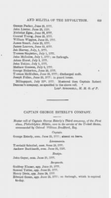 Thumbnail for Volume XIII > Muster Rolls and Papers Relating to the Associators and Militia of the City and County of Philadelphia.