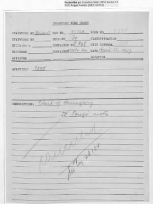 Thumbnail for Records Relating to Tabulation and Classification of Deposits > Inventory Worksheets: Forms 7300-7399