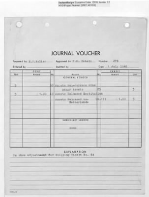 Thumbnail for Records Relating to Tabulation and Classification of Deposits > Shipping Tickets 60-64