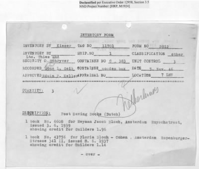 Thumbnail for Records Relating to Tabulation and Classification of Deposits > Shipping Tickets 60-64