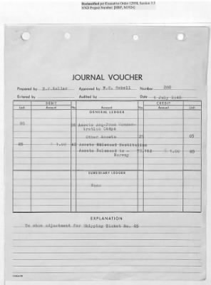 Thumbnail for Records Relating to Tabulation and Classification of Deposits > Shipping Tickets 65-69