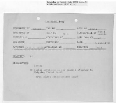 Thumbnail for Records Relating to Tabulation and Classification of Deposits > Shipping Tickets 65-69