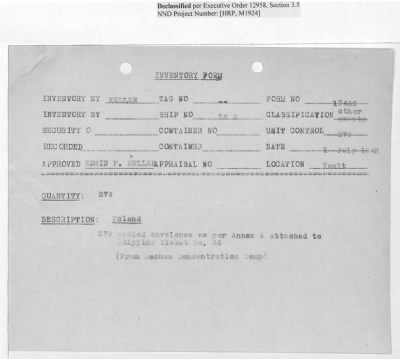 Thumbnail for Records Relating to Tabulation and Classification of Deposits > Shipping Tickets 65-69