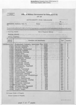 Records Relating to Tabulation and Classification of Deposits > Shipping Tickets 65-69