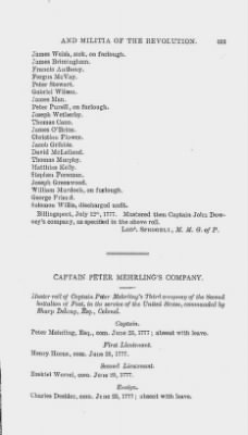 Thumbnail for Volume XIII > Muster Rolls and Papers Relating to the Associators and Militia of the City and County of Philadelphia.