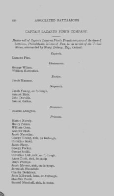 Thumbnail for Volume XIII > Muster Rolls and Papers Relating to the Associators and Militia of the City and County of Philadelphia.