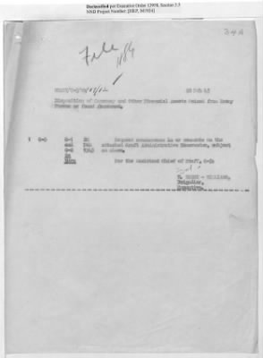 Thumbnail for Records of the Currency Section Received From Supreme Headquarters, Allied Expeditionary Forces (SHAEF) > 17/12 Funds Captured Or Confiscated Enemy Funds: Correspondence and Reports [N.D.; August 1944; November 1944-March 1945]