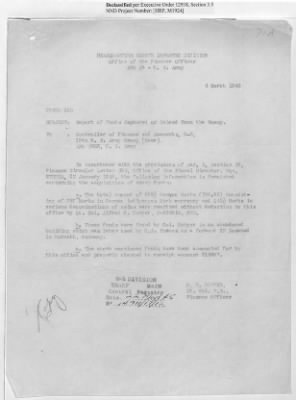 Thumbnail for Records of the Currency Section Received From Supreme Headquarters, Allied Expeditionary Forces (SHAEF) > 17/12 Funds Captured Or Confiscated Enemy Funds: Correspondence and Reports [N.D.; August 1944; November 1944-March 1945]