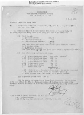 Thumbnail for Records of the Currency Section Received From Supreme Headquarters, Allied Expeditionary Forces (SHAEF) > 17/12 Funds Captured Or Confiscated Enemy Funds: Correspondence and Reports [N.D.; August 1944; November 1944-March 1945]