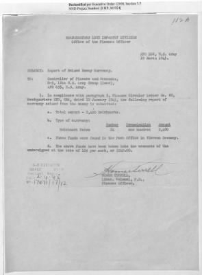 Thumbnail for Records of the Currency Section Received From Supreme Headquarters, Allied Expeditionary Forces (SHAEF) > 17/12 Funds Captured Or Confiscated Enemy Funds: Correspondence and Reports [N.D.; August 1944; November 1944-March 1945]