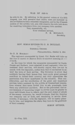 Volume XII > Papers and Documents Relating to the War of 1812-1814.