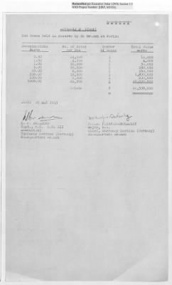 Thumbnail for Records Relating to the Currency Section > Currency Section for Germany: Boxes of Currency Held in Reserve