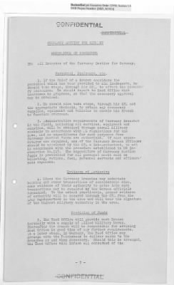 Thumbnail for Records Relating to the Currency Section > Currency Section for Germany: Operating Instructions