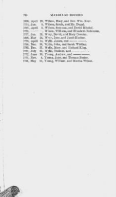 Thumbnail for Volume VIII > Marriage Record of Paxtang and Derry Churches, 1741-1810.