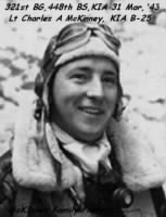 321stBG,448thBS, Lt Charles Asbury McKinney, KIA on 4th Mission 31 March,1943