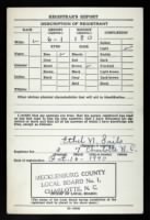 Charles A McKInney, Draft/Registration Card.