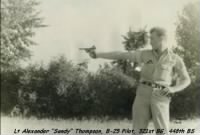 Thumbnail for 321stBG,448thBS, Lt "Sandy" Thompson shoots a German LUGER... 1944, MTO