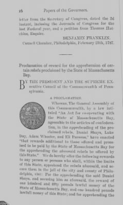 Volume IV > Benjamin Franklin. President of the Supreme Executive Council, 1785-1788.