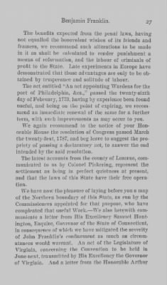 Volume IV > Benjamin Franklin. President of the Supreme Executive Council, 1785-1788.