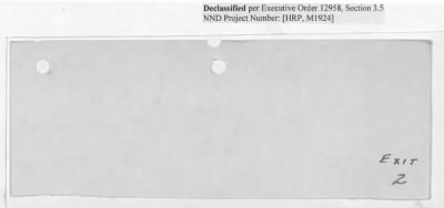 Thumbnail for Records Relating to Operations "Birddog" and "Doorknob" > Loading Instructions, Traffic Officer Copy : First Allocation (Fourth Night)