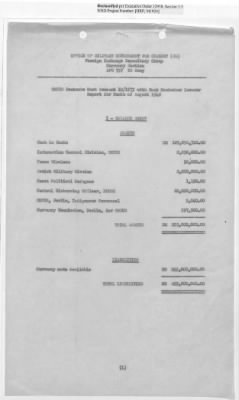 Thumbnail for Records Relating to Operations "Birddog" and "Doorknob" > Office of Military Government U.S. [Omgus] Account No. 10/1973:Monthly Reports