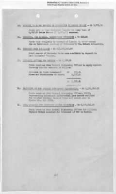 Thumbnail for Records Relating to Operations "Birddog" and "Doorknob" > Office of Military Government U.S. [Omgus] Account No. 10/1973:Monthly Reports