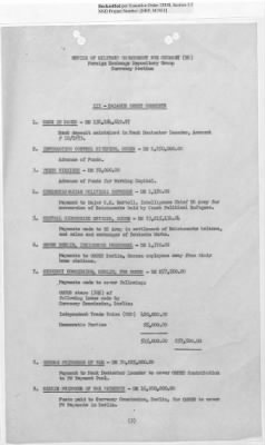 Thumbnail for Records Relating to Operations "Birddog" and "Doorknob" > Office of Military Government U.S. [Omgus] Account No. 10/1973:Monthly Reports