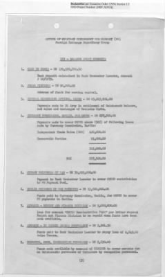 Thumbnail for Records Relating to Operations "Birddog" and "Doorknob" > Office of Military Government U.S. [Omgus] Account No. 10/1973:Monthly Reports