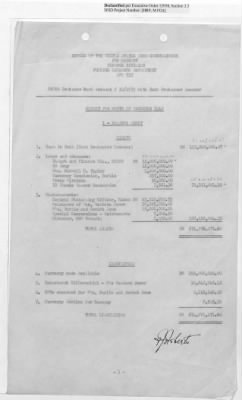 Thumbnail for Records Relating to Operations "Birddog" and "Doorknob" > Office of Military Government U.S. [Omgus] Account No. 10/1973:Monthly Reports