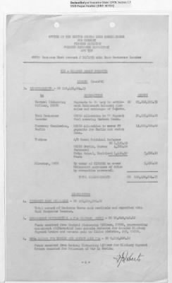 Thumbnail for Records Relating to Operations "Birddog" and "Doorknob" > Office of Military Government U.S. [Omgus] Account No. 10/1973:Monthly Reports