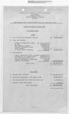 Thumbnail for Records Relating to Operations "Birddog" and "Doorknob" > Office of Military Government U.S. [Omgus] Account No. 10/1973:Monthly Reports