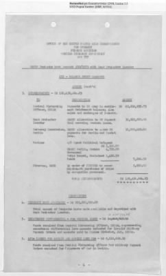 Thumbnail for Records Relating to Operations "Birddog" and "Doorknob" > Office of Military Government U.S. [Omgus] Account No. 10/1973:Monthly Reports