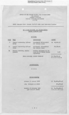 Thumbnail for Records Relating to Operations "Birddog" and "Doorknob" > Office of Military Government U.S. [Omgus] Account No. 10/1973:Monthly Reports