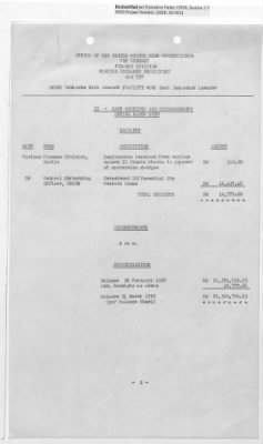 Thumbnail for Records Relating to Operations "Birddog" and "Doorknob" > Office of Military Government U.S. [Omgus] Account No. 10/1973:Monthly Reports